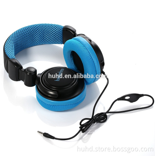 Top quality wired gaming stereo headset for pc xbox one PS4 tablet with removable Mic & foldable handband